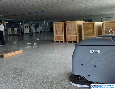 旭潔洗地機(jī)在手，車間廠房地面清潔我有